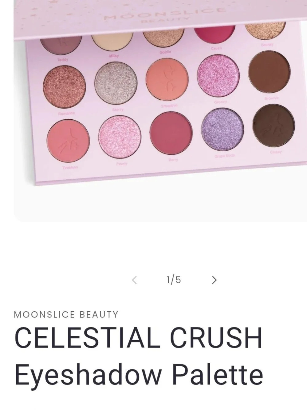 Celestial Crush Eyeshadow Palette – Pink & Purple Tones